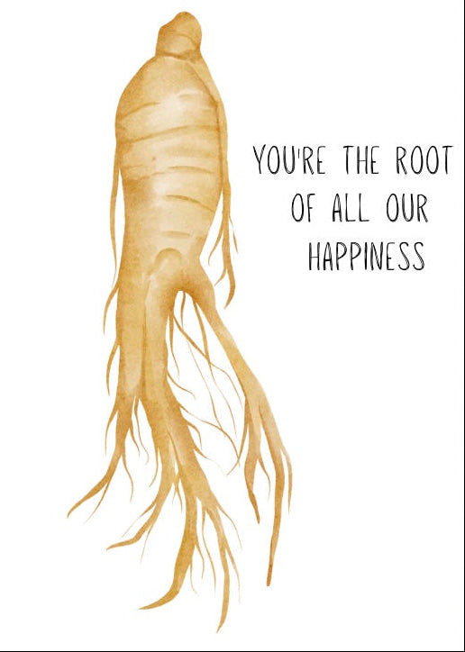 You're the Root of All Our Happiness 🌳💚 | Father's Day Card for Gardeners | Eco-Friendly Seeded Paper or Premium Card