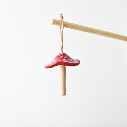 Ceramic Glazed Hanging Mushroom