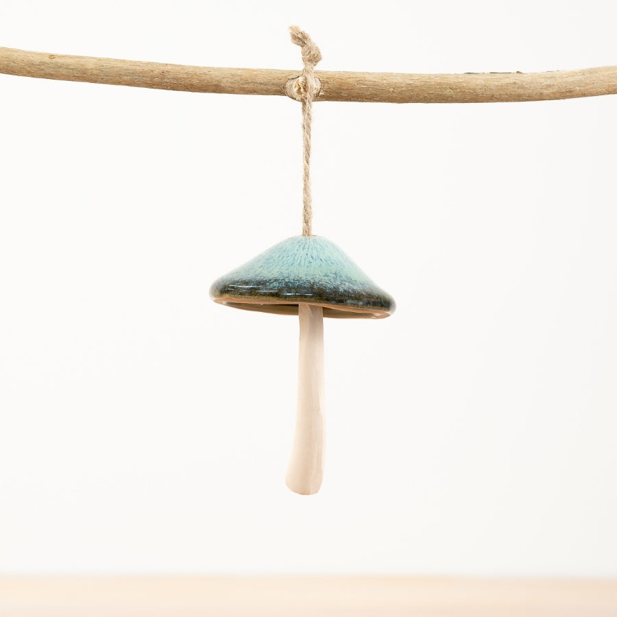 Ceramic Glazed Hanging Mushroom