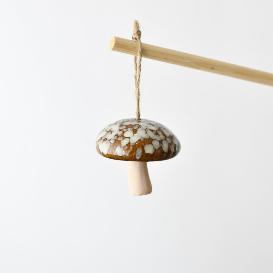Ceramic Glazed Hanging Mushroom