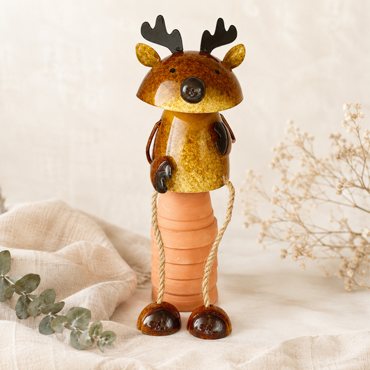Metal Deer Garden Stake – Adjustable or Freestanding Design