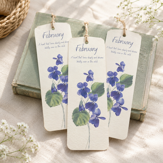 Birth Month Flower Bookmarks