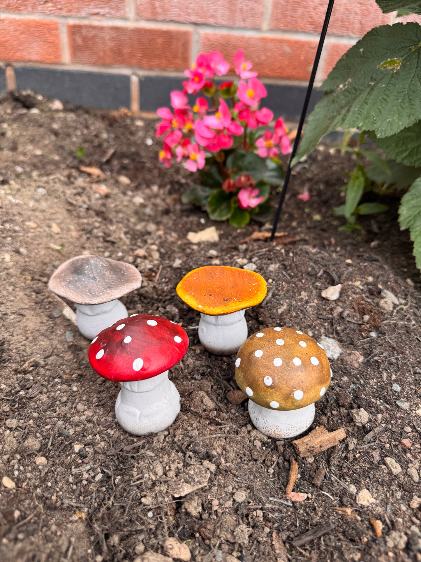Ceramic Mushrooms (Set of 4)