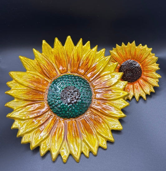 Gold and Green Sunflower (20cm)