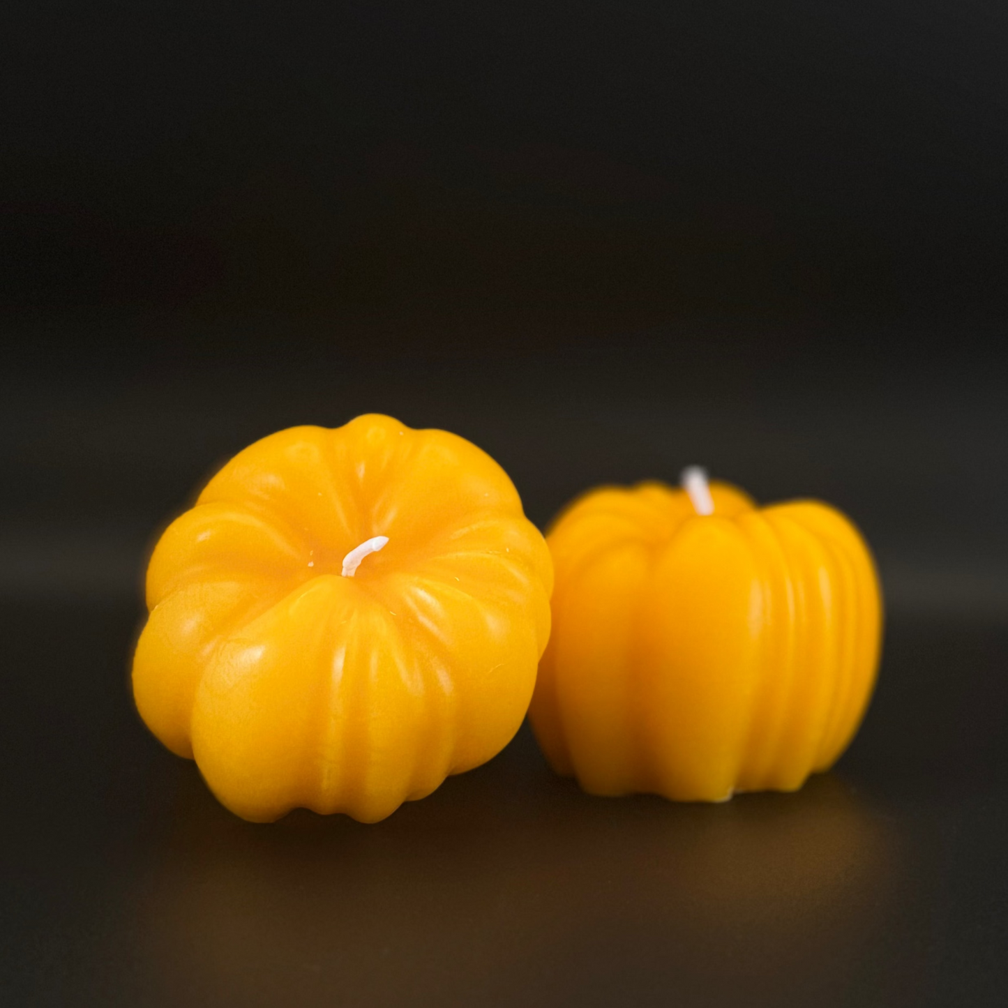 Handmade Beeswax Pumpkin Candle – Natural or Orange Scented