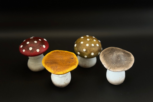 Ceramic Mushrooms (Set of 4)