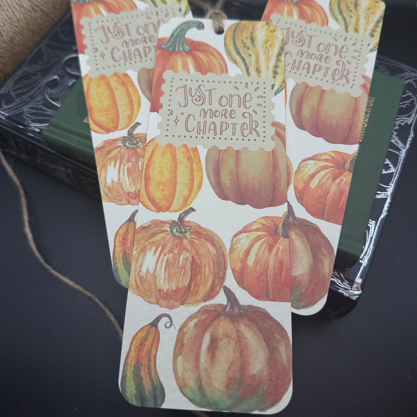 Pumpkin Bookmark – Handmade Autumn Bookmark | Fall Gift for Book Lovers