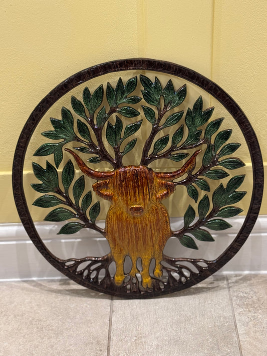 Highland Cow Wall Plaque