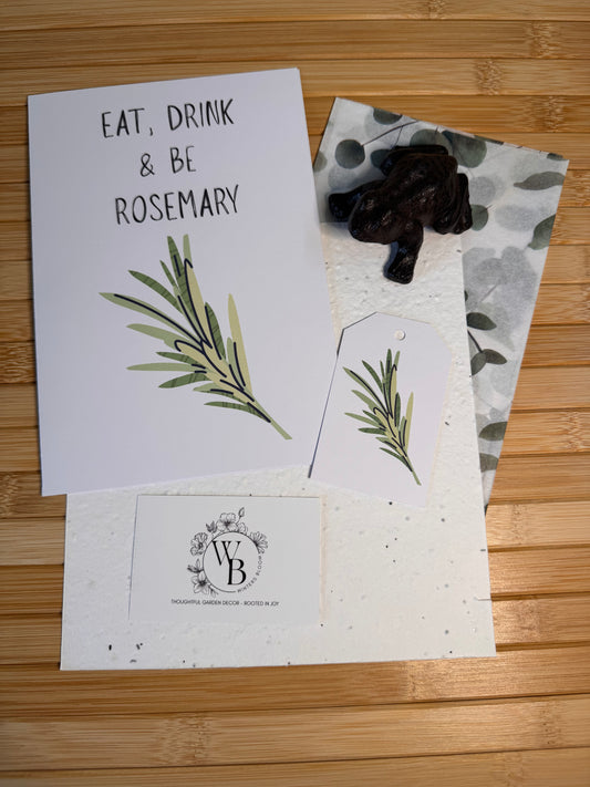 Birthday Card 'Eat, Drink & be Rosemary'