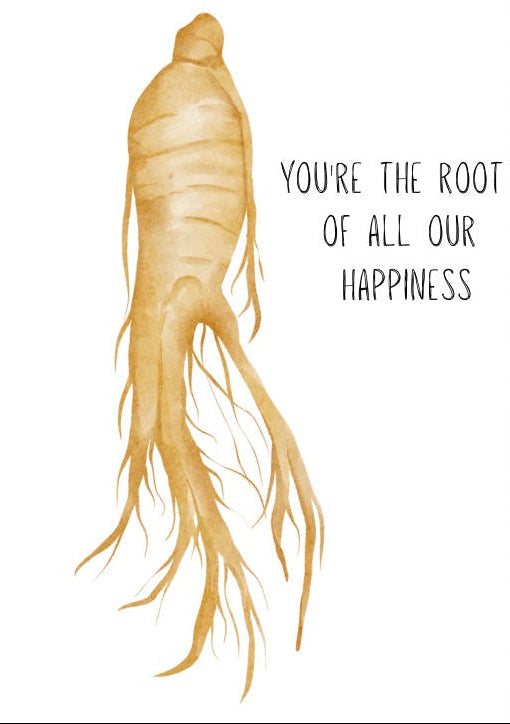 You're the Root of All Our Happiness 🌳💚 | Father's Day Card for Gardeners | Eco-Friendly Seeded Paper or Premium Card