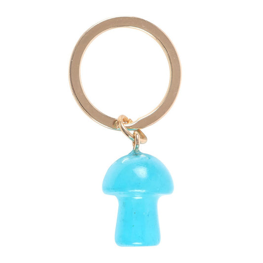 Blue Aura Crystam keyring