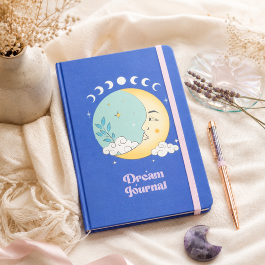 Moon Dream Journal with Amethyst Pen