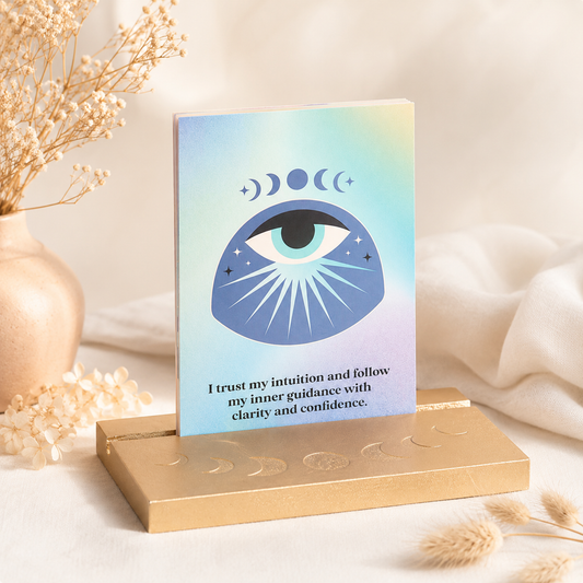Aura Affirmation Cards with Wooden Stand