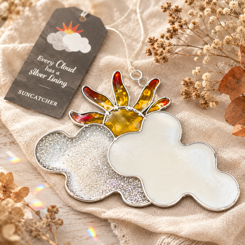 Every Cloud Has A Silver Lining Suncatcher
