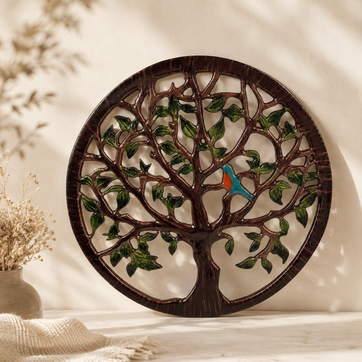 Tree of Life bird wall plaque