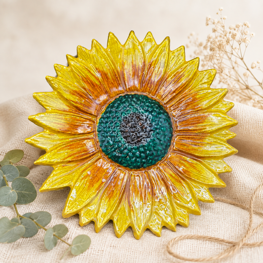 Gold and Green Sunflower (20cm)