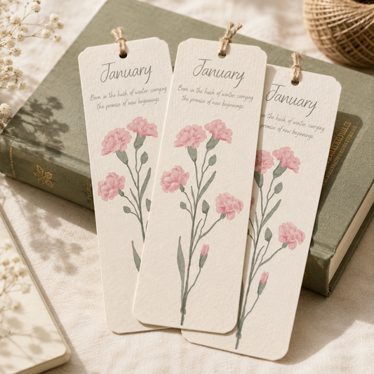 Birth Month Flower Bookmarks