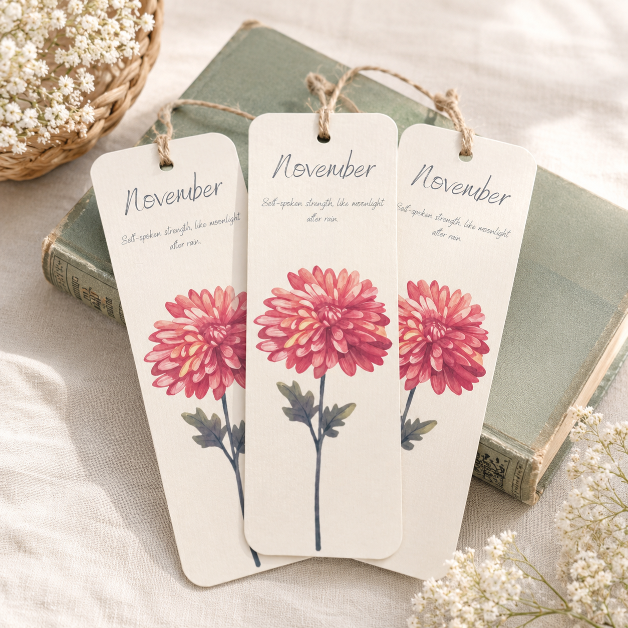Birth Month Flower Bookmarks