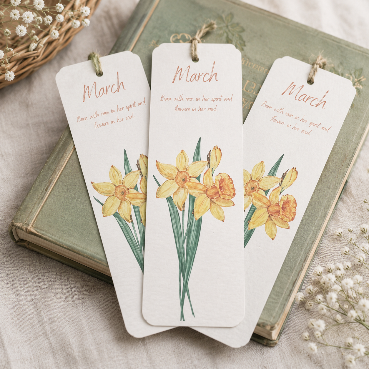 Birth Month Flower Bookmarks
