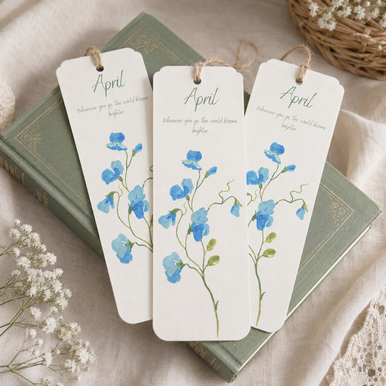 Birth Month Flower Bookmarks