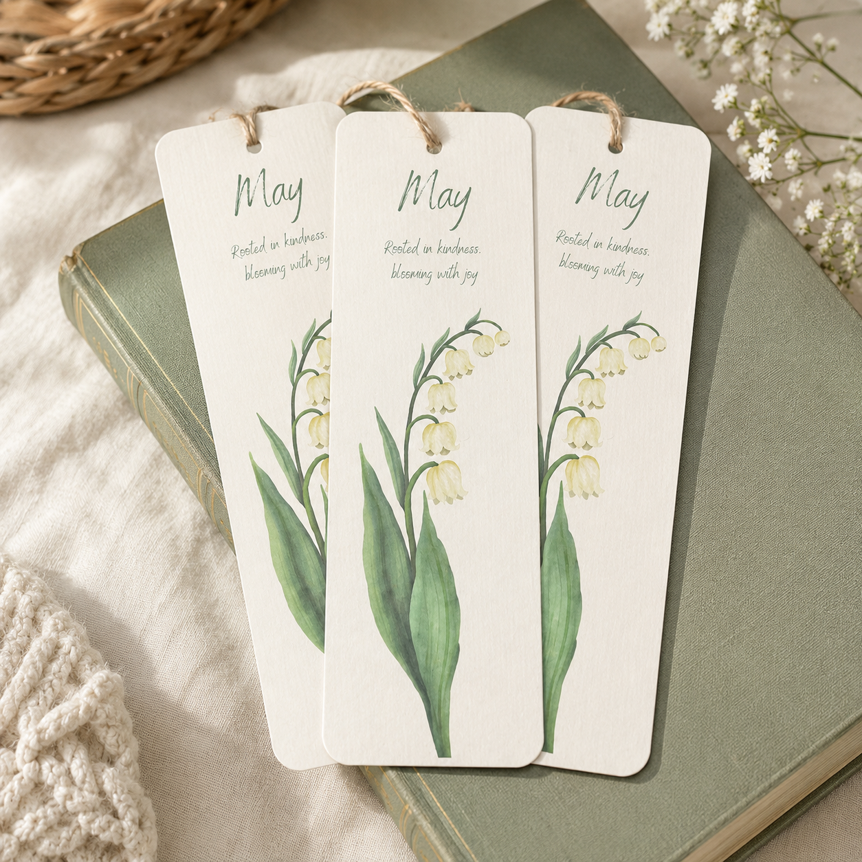 Birth Month Flower Bookmarks