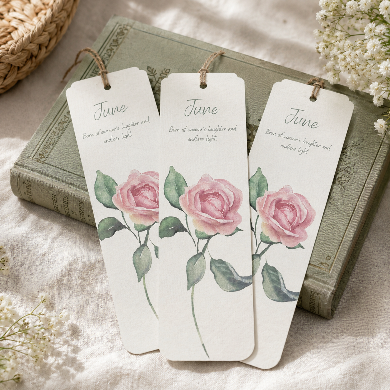Birth Month Flower Bookmarks