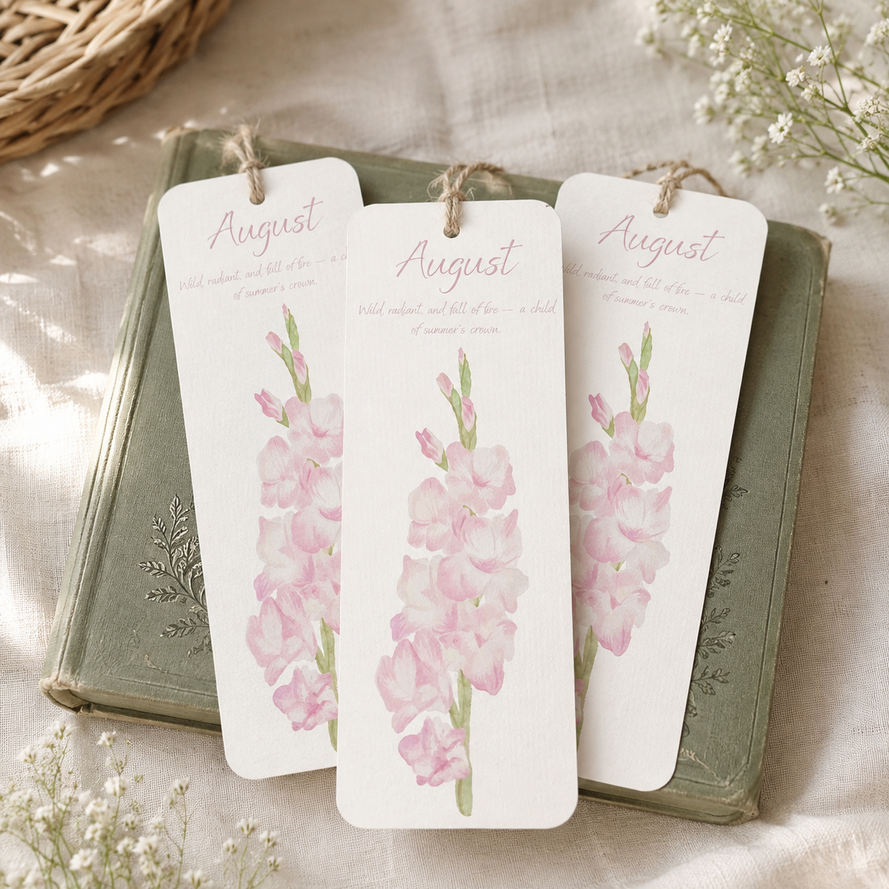 Birth Month Flower Bookmarks