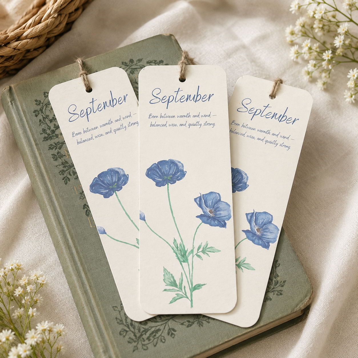 Birth Month Flower Bookmarks