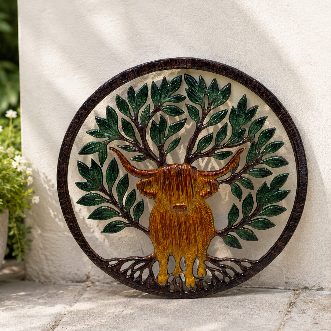 Highland Cow Wall Plaque