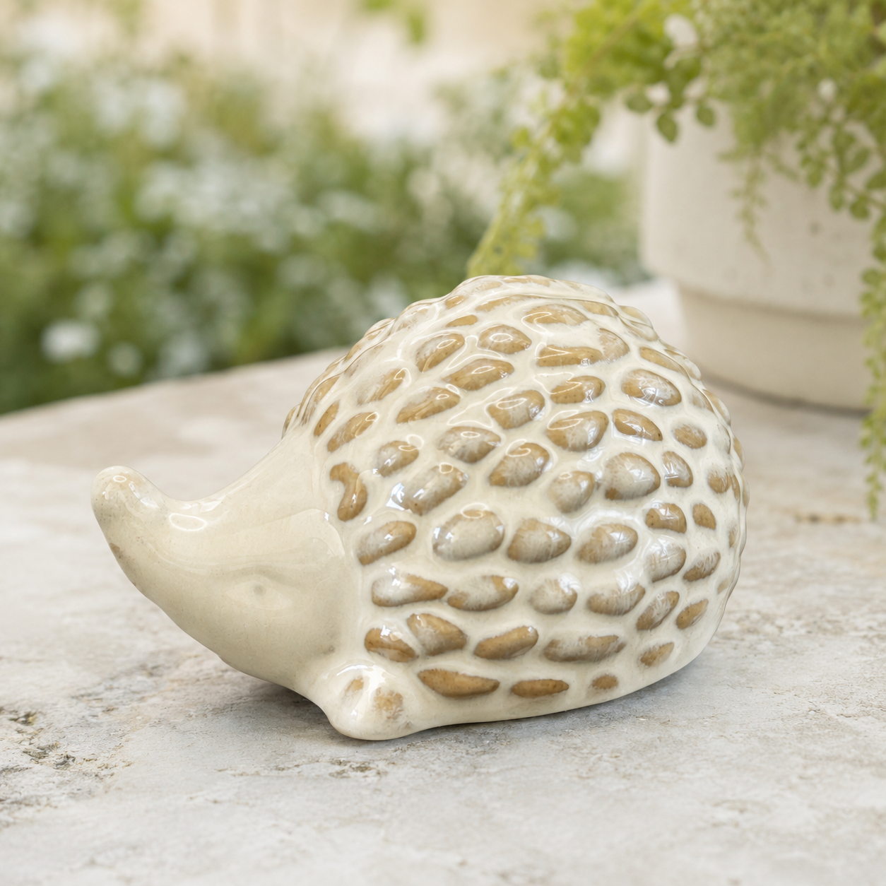 Ceramic Hedgehog Ornament