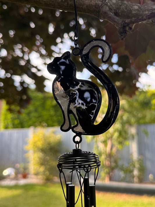 Black Cat Windchime