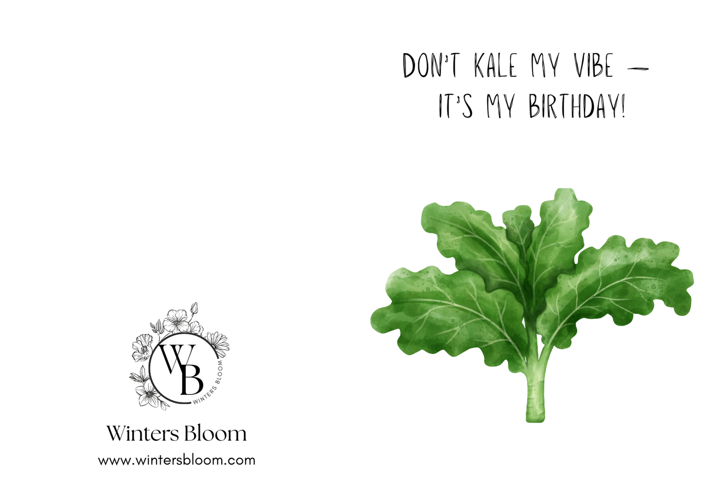 Birthday Card 'Don't kale my vibe'