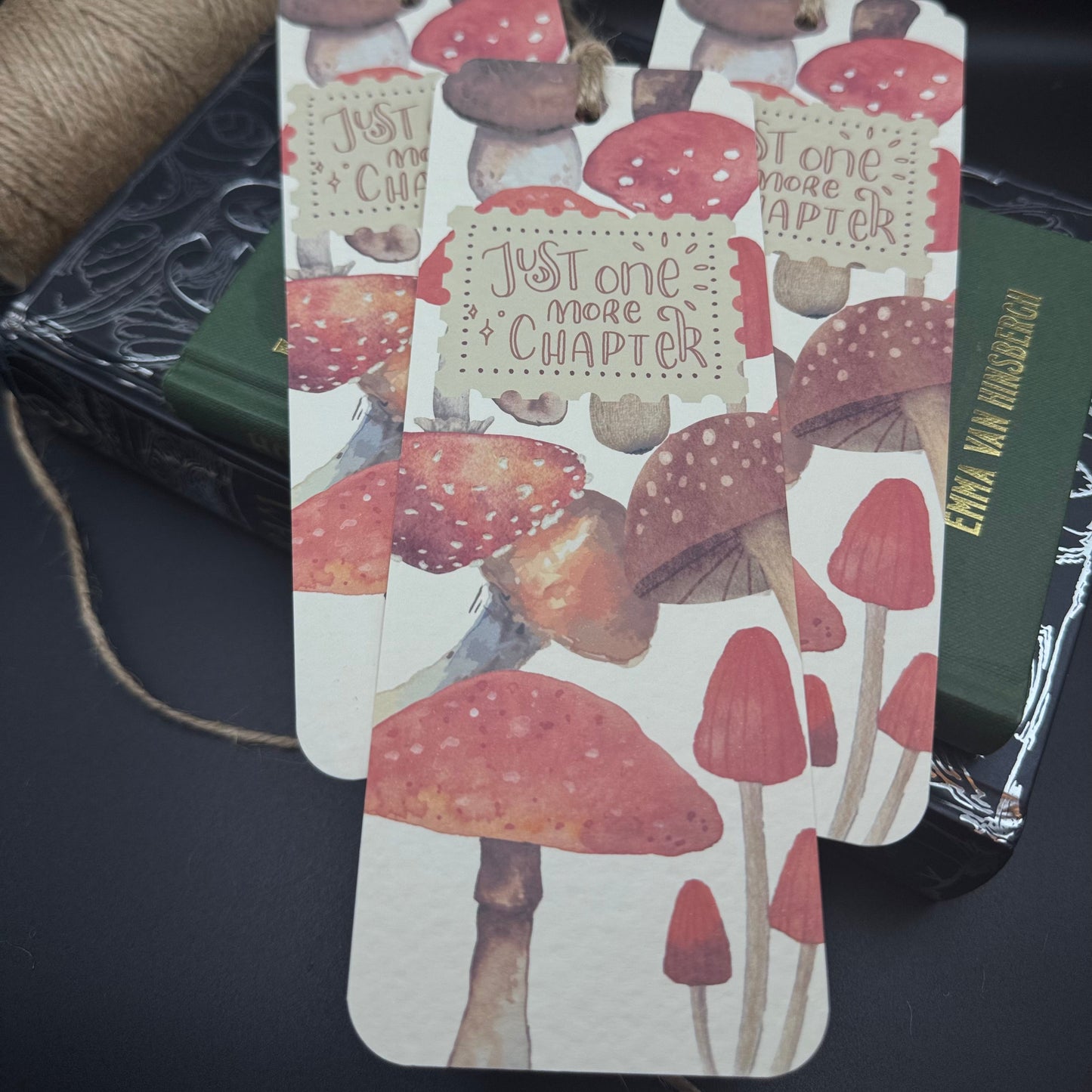 Mushroom Bookmark – Handmade Woodland Bookmark with Nature Quote | Fungi-Inspired Gift for Book Lovers