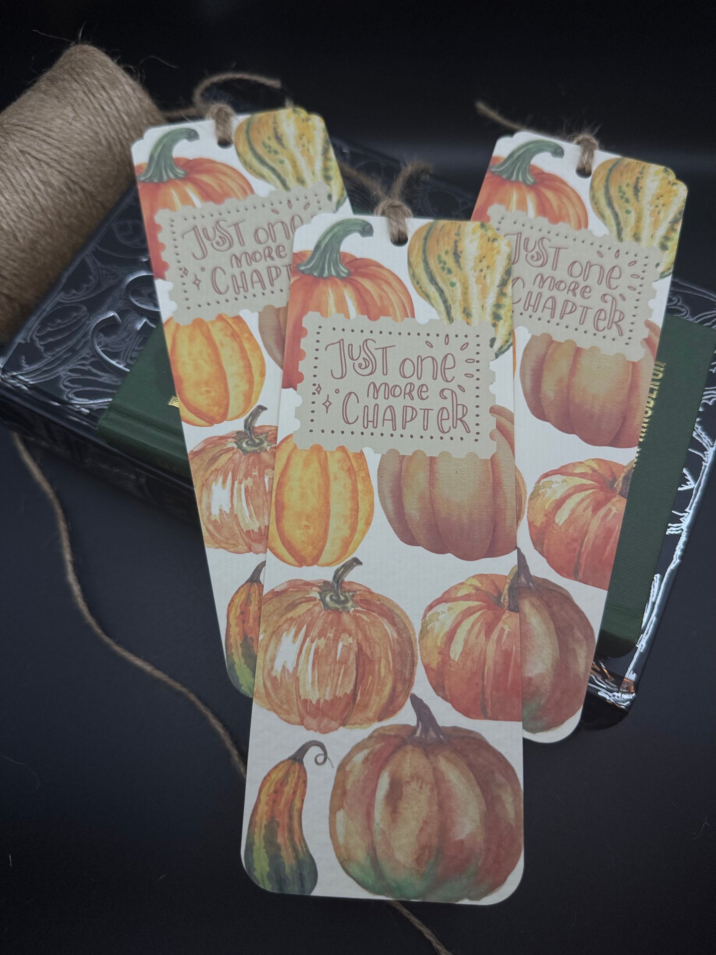 Pumpkin Bookmark – Handmade Autumn Bookmark | Fall Gift for Book Lovers