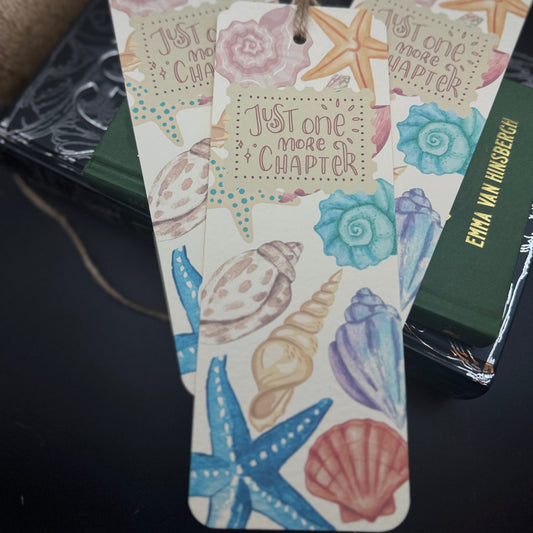 Ocean Bookmark – Handmade Beach Bookmark with Quote | “The Ocean Keeps Secrets” Sea Lover Gift