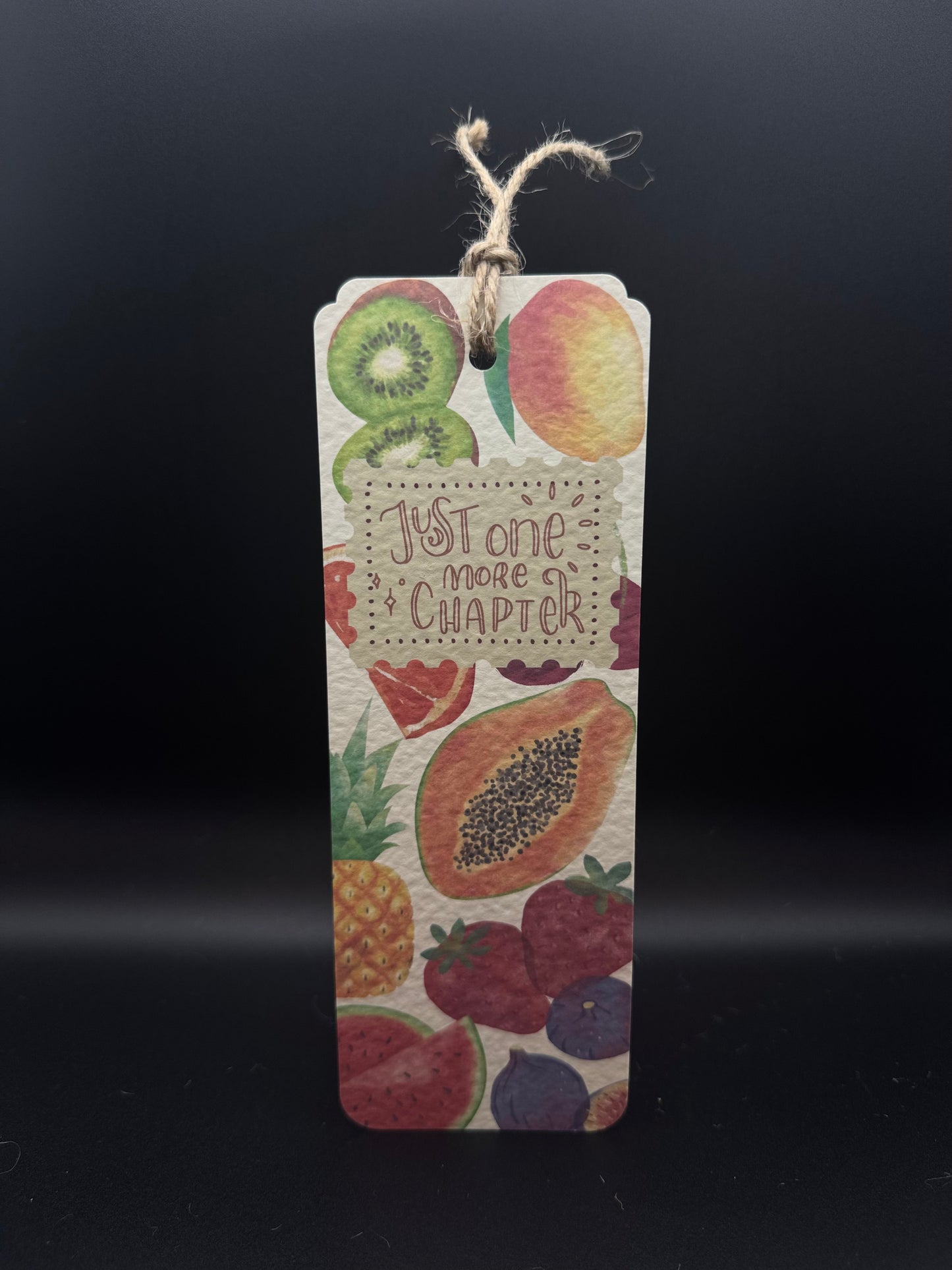 Fruit-Inspired Bookmark – Handmade Botanical Bookmark with Quote | “Every Fruit Starts as a Flower”