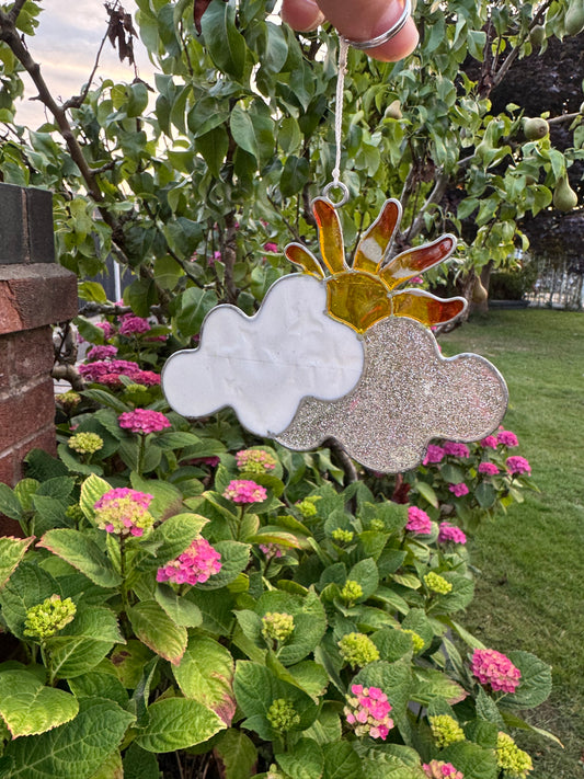 Every Cloud Has A Silver Lining Suncatcher