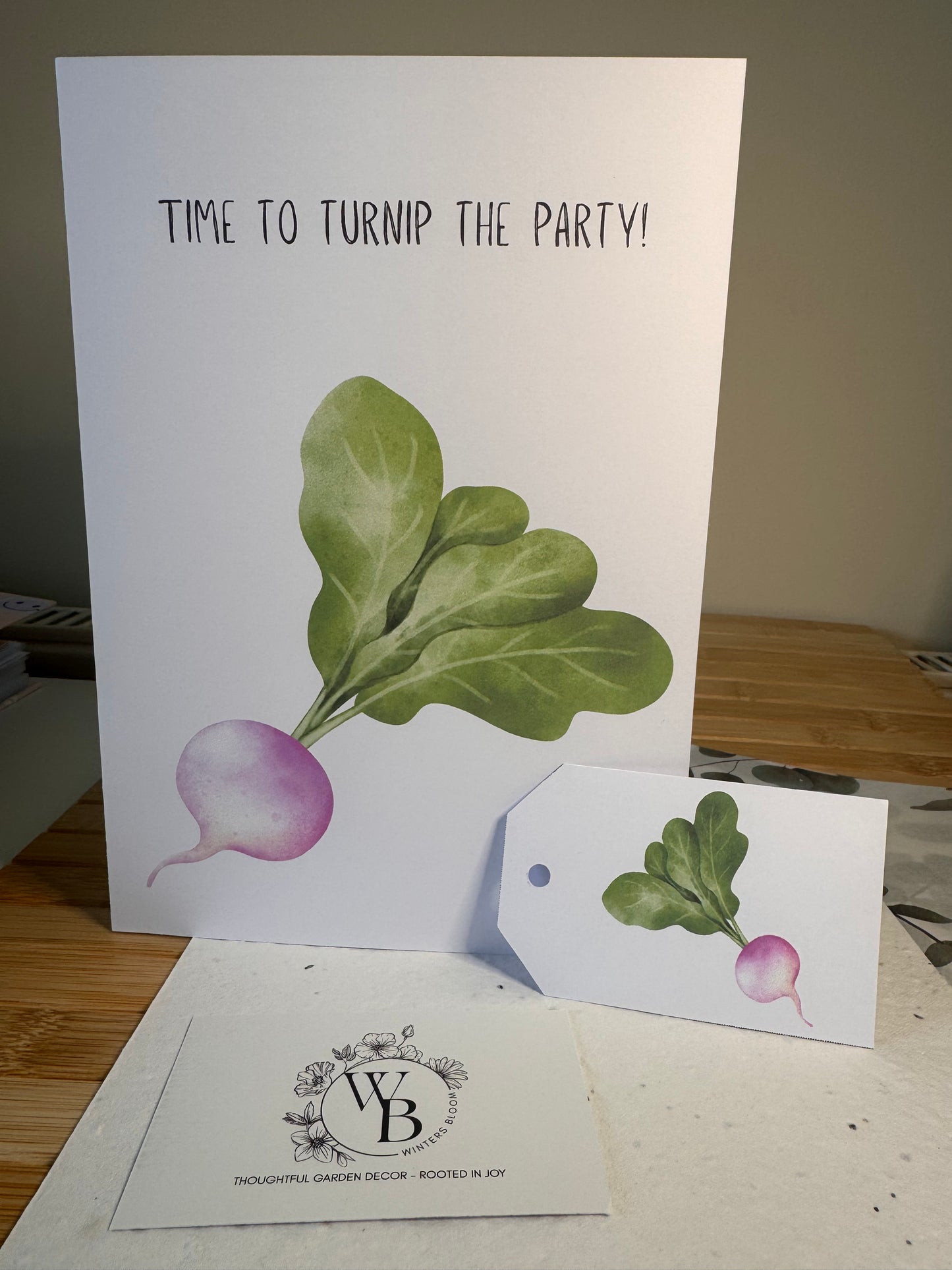 Birthday Card 'Time to Turnip the party'
