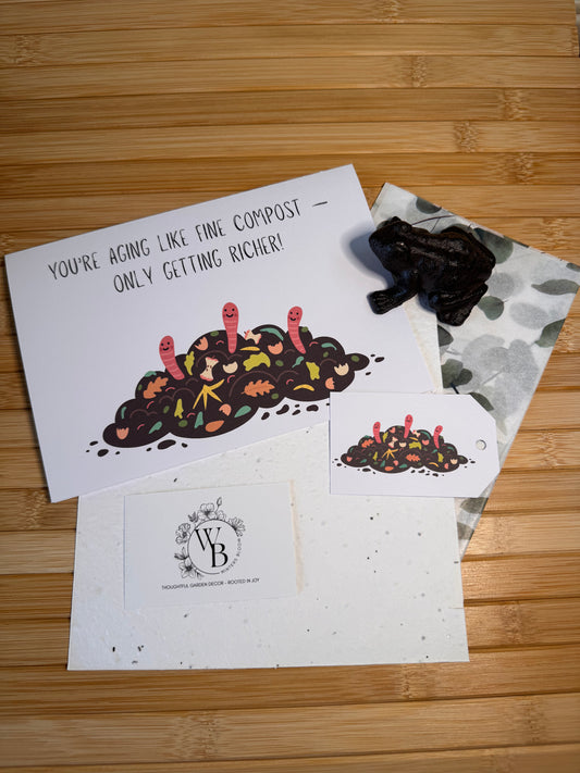 Birthday Card 'You’re aging like fine compost — only getting richer!'