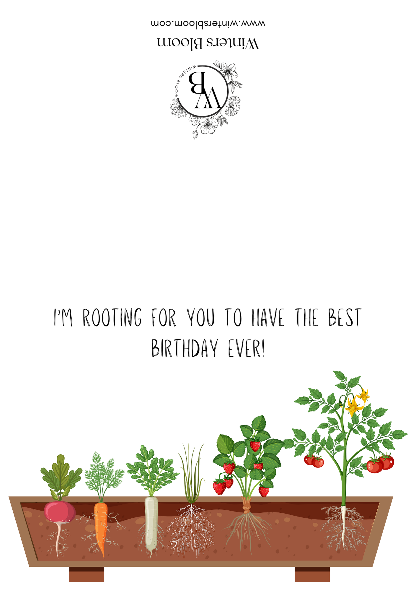 Birthday Card 'I'm rooting for you to have the best birthday ever'