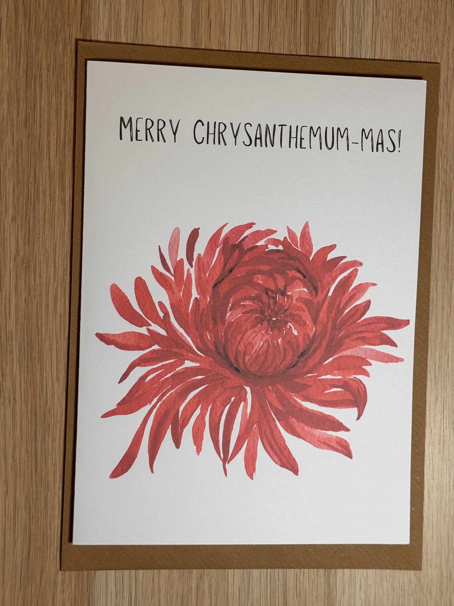 Christmas Card (Merry Crysamthemum-mas)