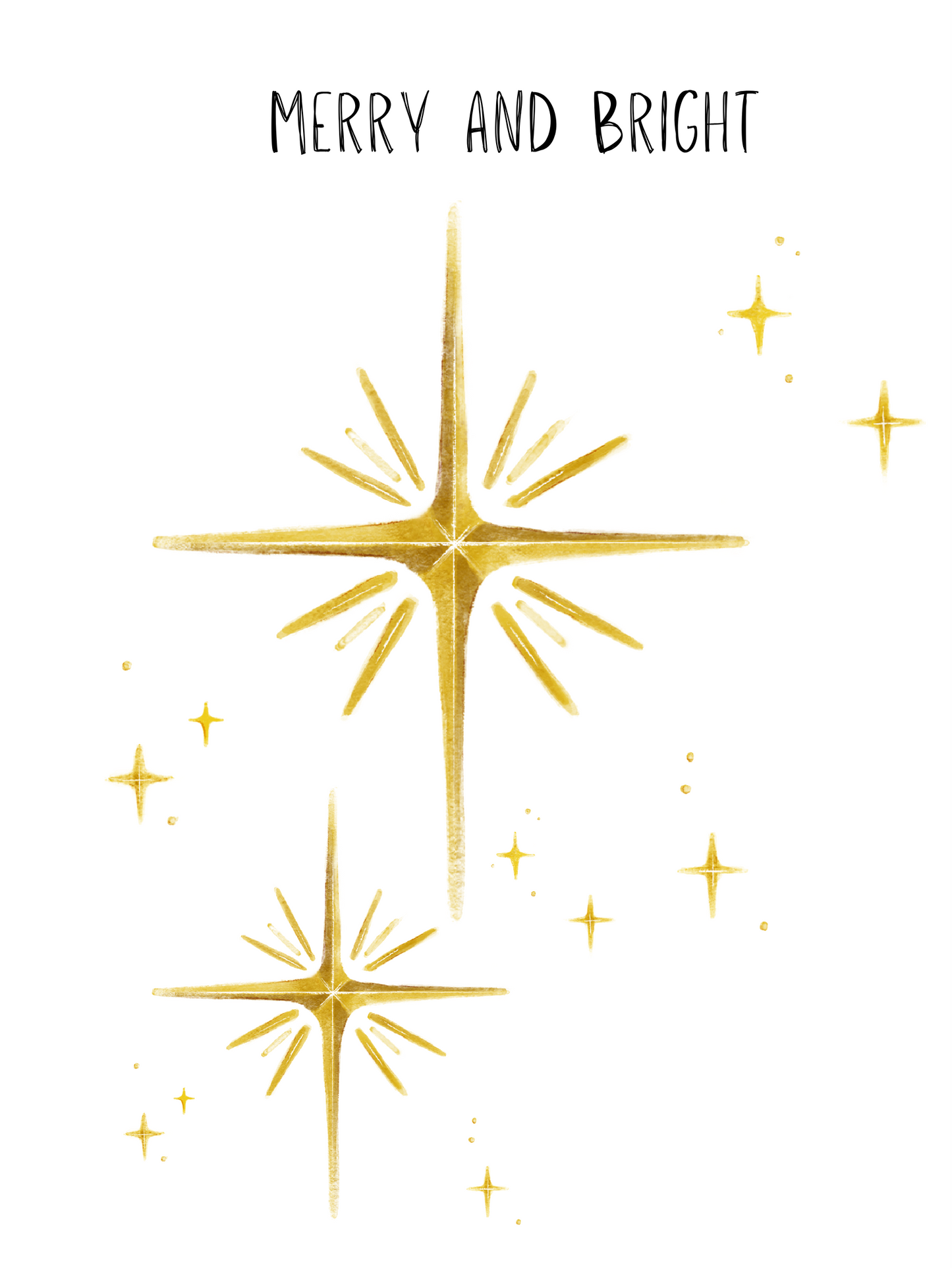 Christmas Card Merry and Bright