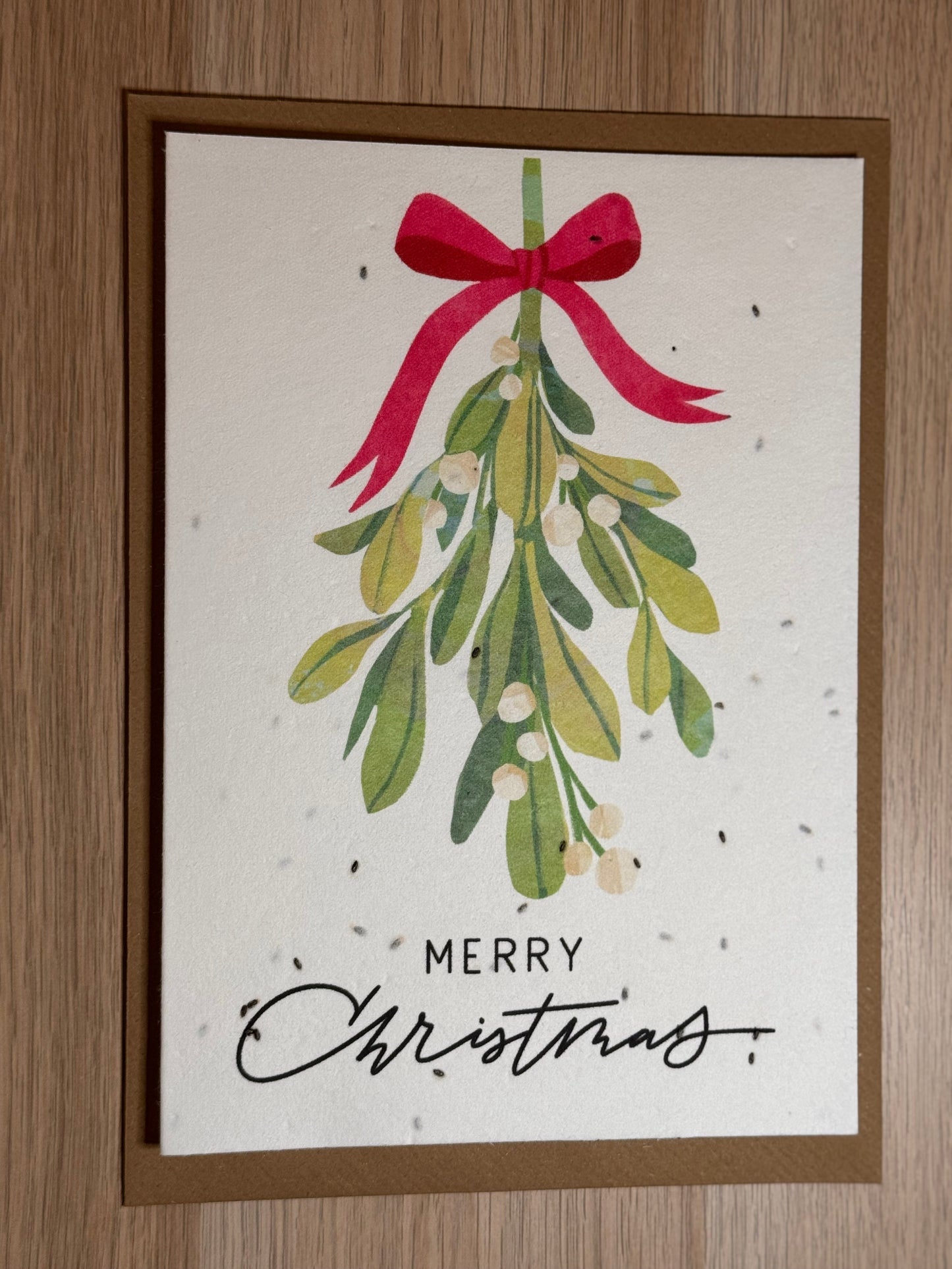Christmas Card Mistletoe