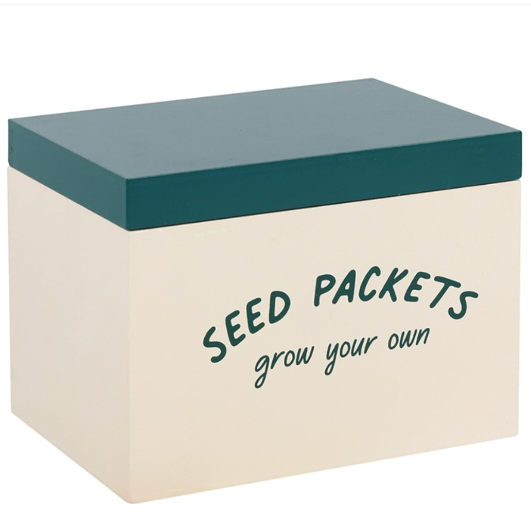 Wooden Seed Storage Box – Organize Your Garden Seeds with Rustic Farmhouse Style