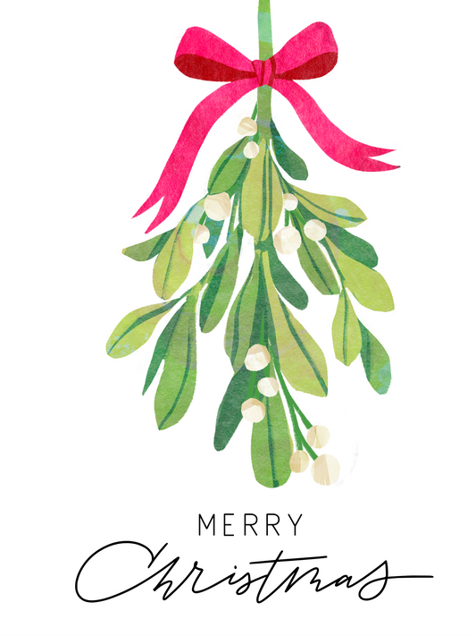Christmas Card Mistletoe